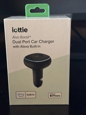 Cargador de Coche iOttie Aivo Boost Doble Puerto USB-A/USB-C con Alexa Incorporada ¡NUEVO EN CAJA! Foto 1 de 4