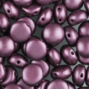 PASTEL BORGOÑA, Cuentas de caramelo precioso, cabujón de 2 agujeros, 8 mm, 10 cuentas, (can20) - Imagen 1 de 1