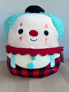 Squishmallows Original 12 Zoll Ukee Clown mit türkisfarbenem Haar und schwarzem Bowlerhut - Bild 1 von 5