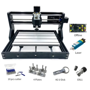 CNC 3018 PRO Router Kit Wood Carving Engraving Machine 2 IN 1 With Laser Offline - Picture 1 of 11