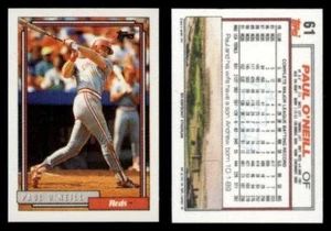 Paul O'Neill - Reds #61 Topps 1992 Baseball Micro Card - Picture 1 of 1