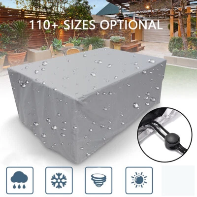 NewWaterproof Garden Patio Outdoor Furniture Sofa Couch Chair Table CoversSilver - Image 1 of 4