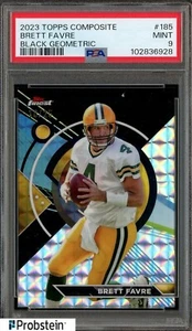 2023 Topps Composite Black Geometric #185 Brett Favre Packers HOF /25 PSA 9 - Picture 1 of 2