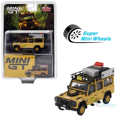 Mini GT 1:64 Land Rover Defender 110 1989 Camel Trophy Amazon Team Japan #751 - Image 1 of 4