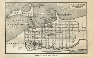 1905 Plan of ancient Alexandria.. Original antique print - Picture 1 of 1