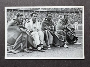 Frank Wykoff Paul Hänni Ralph Metcalfe Jesse Owens - OLYMPIA 1936 Sammelbild 34 - Bild 1 von 2