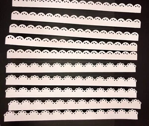 🙂10 VIEIRAS BORDER papel cartucho troquelado adornos álbum de recortes - Imagen 1 de 5