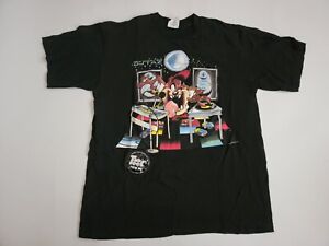 Vintage 90s Taz T-Shirt Dj Mix Master Cartoon L Large Read