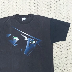 Vtg The Shadow Knows 1994 Alec Baldwin Movie Promo Black Double Sided T Shirt XL - Picture 1 of 8