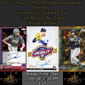 Chipper Jones 2025 Topps Chrome Update Baseball Hobby 1X Case Player BREAK #3 - Picture 1 of 3