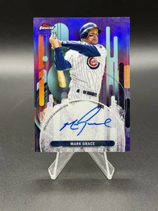 Mark Grace 2025 Topps Finest Baseball Purple Refractor Auto #FA-MG Chicago Cubs - Picture 1 of 3