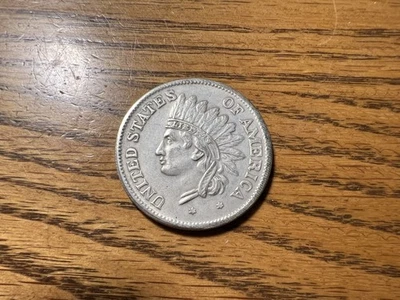 Large Novelty U.S. 1851 Indian Head Penny Silver Dollar Oversized Fun Coin - Image 1 of 3