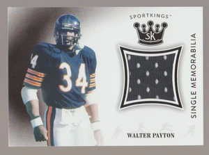 WALTER PAYTON Game WORN Jersey CARD 2018 SPORTKINGS V1 MEMORABILIA CHICAGO BEARS - Picture 1 of 2