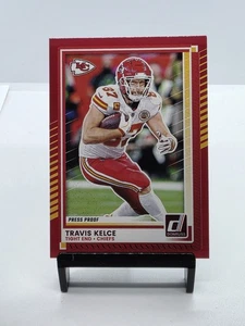 Panini Donruss Travis Kelce 2025 prueba de prensa rojo Kansas City Chiefs #191 - Imagen 1 de 2
