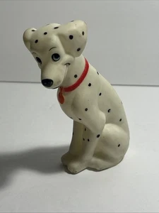 Raro giocattolo vintage Walt Disney 101 Dalmatians PERDITA gomma cigolante madre cane - Foto 1 di 7