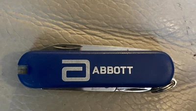 Small Swiss Army Knife - Blue 58mm Abbott Logo - Image 1 of 3