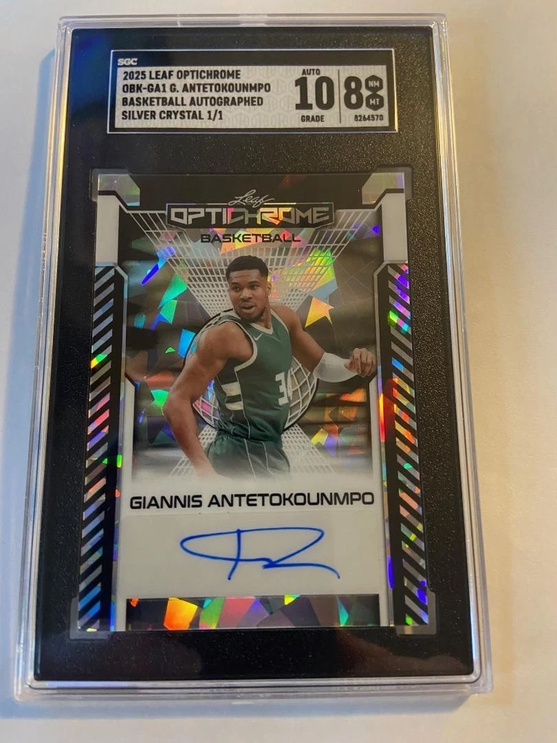 Leaf Autographed Grade 8 Sports Trading Cards & Accessories for