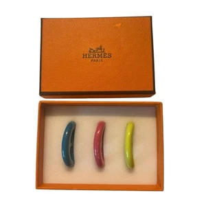 HERMÈS Tribord Chaîne d'Ancre Schal Ring 3er Set Mehrfarbig mit Box - Bild 1 von 15