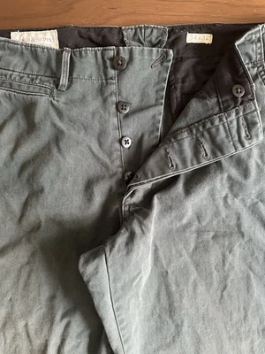 Denim And Supply Ralph Lauren Green Chinos Button Fly 34x31 - Image 1 of 4