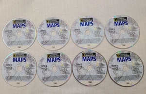 National Geographic Maps 8 Disc Set CD-ROM Windows 95/98 NEW - Picture 1 of 1