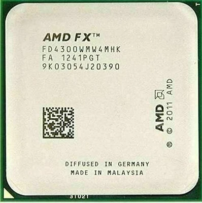 AMD FX-Series FX-4300 FX-4100 FX-4130 CPU Quad-Core Socket AM3+ Processor - Image 1 of 4