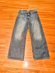 Levi's Premium Jeans Women's Ribcage Wide Leg Super High Rise Blue 31x32 Baggy - Picture 1 of 12