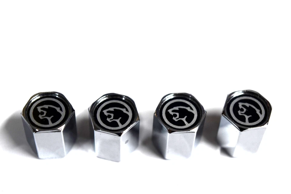 JAGUAR  LOGO - AIR VALVE STEM CAPS WHEEL TIRE CHROME - BRAND NEW in BOX! - Image 1 of 1