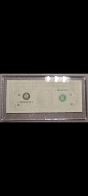 Error de tinta insuficiente de $1 2013.  Falta segunda impresión Foto 1 de 3