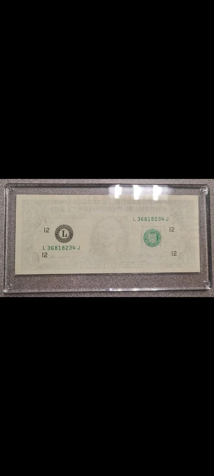 Error de tinta insuficiente de $1 2013.  Falta segunda impresión Foto 1 de 3