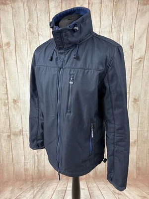 Superdry Original Windtrekker Mens XL Jacket Coat Blue Fleece Lined Japan Shell - Image 1 of 4