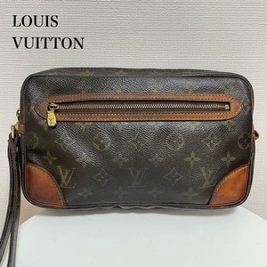 LOUIS VUITTON Monogram Second Tasche Braun Leder Unisex Aus Japan - Bild 1 von 11
