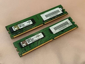 Kingston 2 GB (2x 1 GB) KVR533D2N4/1G PC2-4200 533 MHz DDR2 SDRAM DIMM 1.8V - Bild 1 von 4