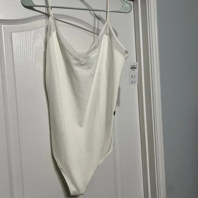 Body Abercrombie Fitch para mujer XL crema sin mangas Foto 1 de 4