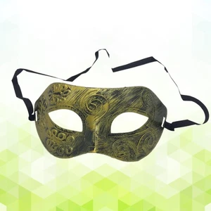 Máscaras de lujo masculinas para hombres aspecto antiguo retro máscara de mascarada romana elástica - Imagen 1 de 11