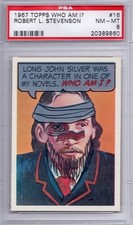 1967 Topps Who Am I ? Set # 16 Robert L. Stevenson NM-MT PSA 8