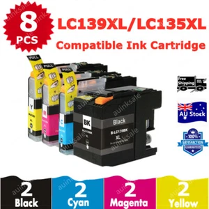 8x Compatible Ink LC139XL LC135XL LC139 LC135 XL For Brother MFC J6520DW J6920DW - Picture 1 of 6