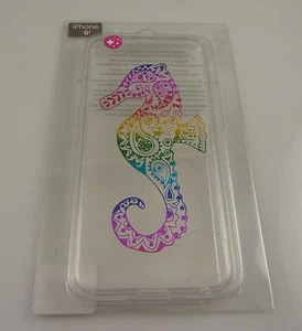 funda de teléfono para iPhone 6 arco iris claro caballo de mar  - Imagen 1 de 3