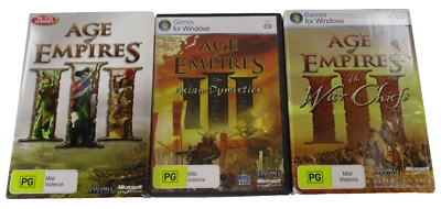 Age Of Empires 3 + The Asian Dynasties +The War Chiefs Windows Games PG Manuals - Image 1 of 4