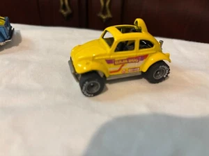 Hot Wheels- BAJA BUG , Yellow w/Gray Hubs Real Riders tires,  year made in 1984 - Picture 1 of 4