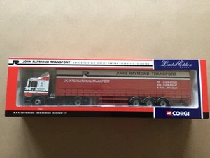 Corgi Modern Truck 75807 MAN F2000 CURTAINSIDE TRAILER JOHN RAYMOND TRANSPORT - Picture 1 of 3