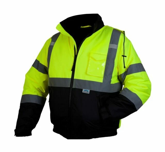 Pyramex RJ3210M Class 3 Hi-Vis Safety Jacket Medium - Lime
