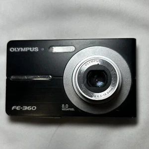 Olympus FE FE-360 8.0MP Digital Camera - Black - turns on , read description - Picture 1 of 6