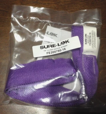SURE-LOK 16" NYLON QUICK STRAP FE200750-16 WHEELCHAIR SECUREMENT TIEDOWN PART - Image 1 of 3