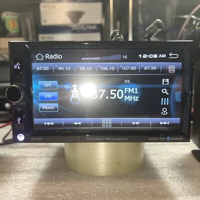 Power Acoustik CP-650 Double 2 Din MP3 Player Apple CarPlay Bluetooth USB CP650 - Image 1 of 4