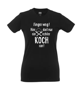 Finger weg! Koch I Fun I Lustig I Sprüche I Girlie Shirt - Bild 1 von 4