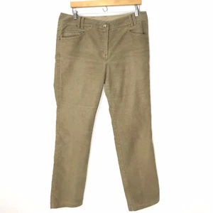 ExOfficio Womens 14 Tan Brown Straight Leg Casual Hiking Stretch Corduroy Pants - Picture 1 of 3