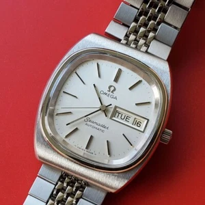 Omega Seamaster Cal 1020 SS 1979 de colección automático día fecha reparado - Imagen 1 de 24