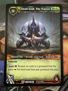 Juego de cartas coleccionables World of Warcraft Reign 121/197 Anub’arak The Traitor King - Imagen 1 de 2