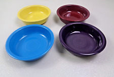 Lot of (4) Vintage Homer Laughlin Fiestaware Multi Colored Soup/cereal Bowls
