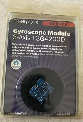 PARALLAX Sensor GYROSCOPE MODULE 3-AXIS L3G4200D also Supplies temperature Data - Image 1 of 2